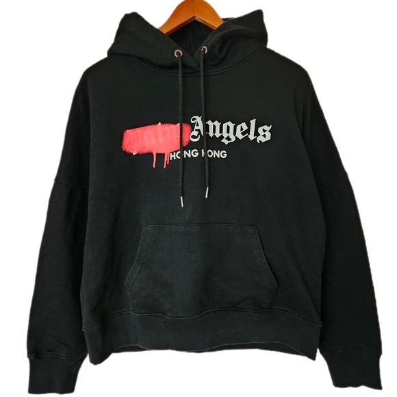 Palm Angels Other - Palm Angels Spray City Hong Kong Hoodie Men's Small Streetwear Cotton Luxury Red